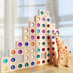 Wooden Gem Building Blocks Set