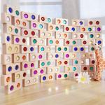 Wooden Gem Building Blocks Set