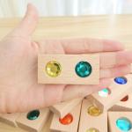 Wooden Gem Building Blocks Set