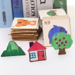 20 pcs Montessori Wooden DIY Painting Stencils: Unlock Creativity in Kids