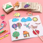 20 pcs Montessori Wooden DIY Painting Stencils: Unlock Creativity in Kids