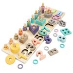 Interactive Math Fishing Wooden Puzzles for Kids' Education