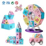 Macaron Color Magnetic Tiles Toys - Creative Building Blocks for Kids