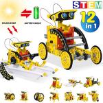 12-in-1 Solar Robot Science Kit: DIY Educational Toy for Kids