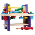 Kids' Multifunctional Wooden Workbench Assembly Toy