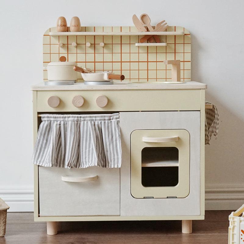 Little Chef's Workshop: Wooden Pretend Play Kitchen Set