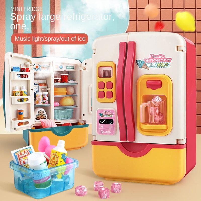 Mini Chef's Dream: Kitchen Toy Set with Fridge and Ice Dispenser