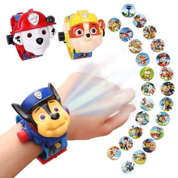 Paw Patrol Adventure: 3D Projection Digital Watch and Action Figures Set