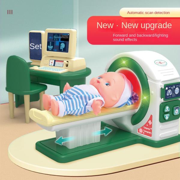 Medical Marvels Playset: Simulation Doctor Toy Set with Stethoscope and CT Machine