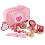 Enchanted Dressing Table: Wooden Simulation Makeup Set for Girls