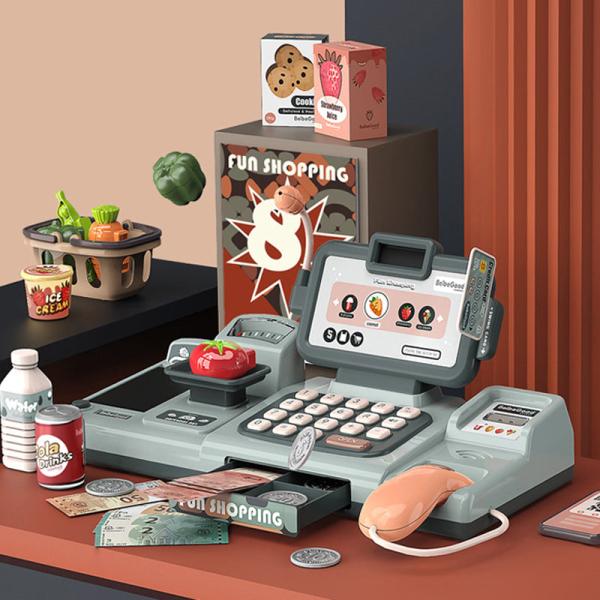 Kids' Shopping Cash Register and Supermarket Toy Set