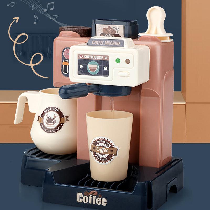 Kids Coffee Machine Toy Set with Pretend Play Kitchen Delights