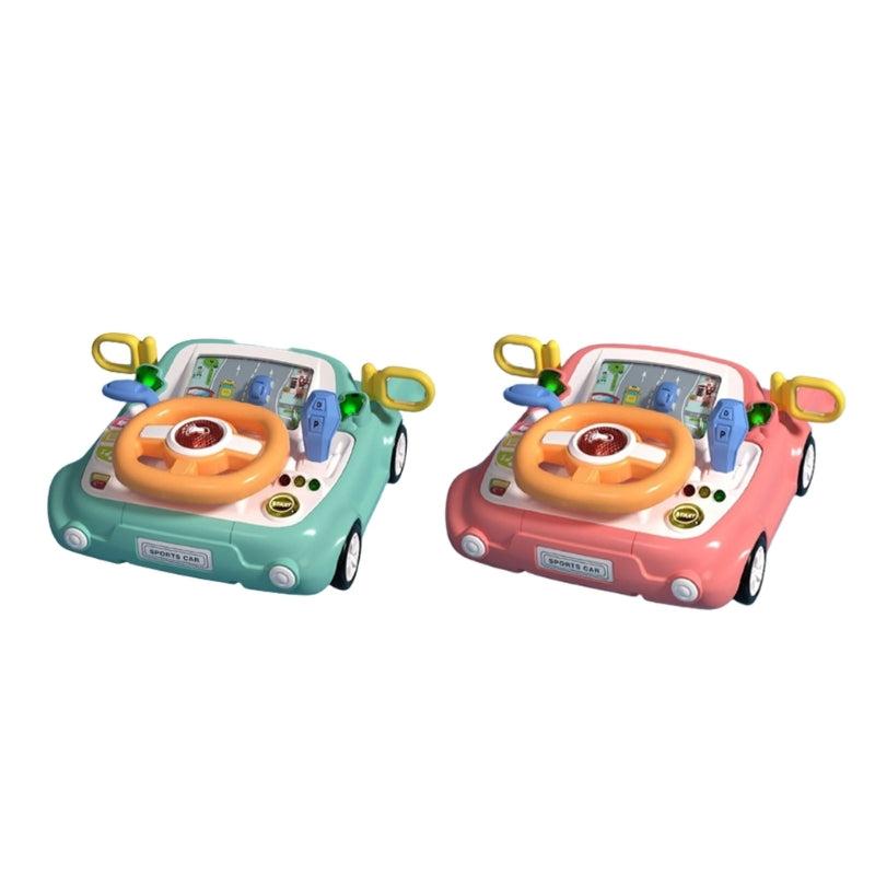 Explorative Play: Toddler's Learning Driving Steering Wheel Toy