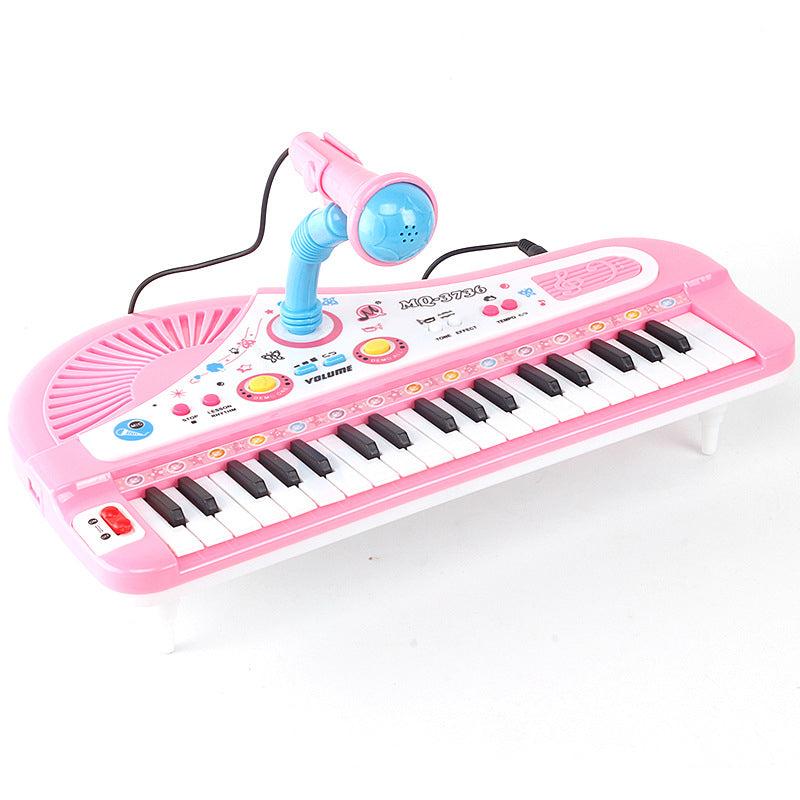 Children's Digital Piano Toy: 37-Key Musical Adventure with Microphone