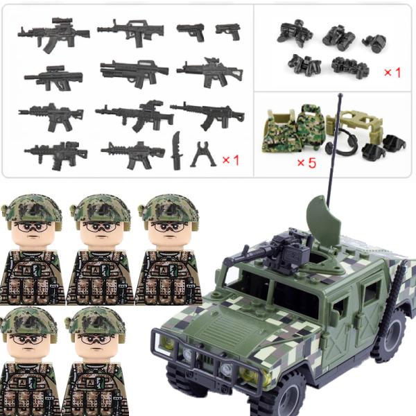 US Hummer Military Building Blocks Set - Army Special Forces Toys