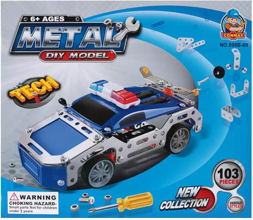 Metal Police Car Constructor: Build Your Own Adventure!