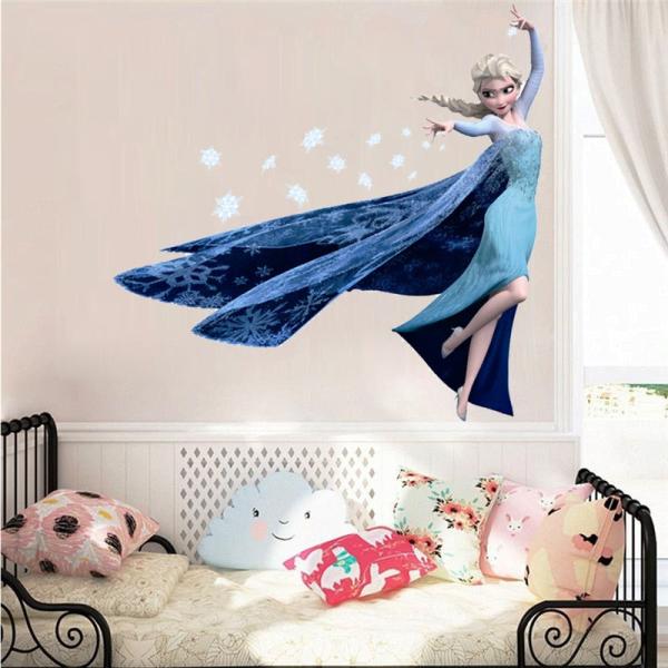 Elsa Queen Snowflakes Wall Stickers for Kids' Room Decor