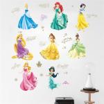 Princess Wall Stickers for Kids' Room Decor