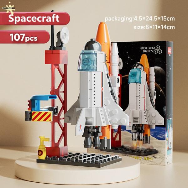 Space Rocket Launch Center Puzzle - Mini Building Blocks Kit