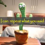 Cute Talking & Dancing Cactus Doll - Interactive Musical Toy