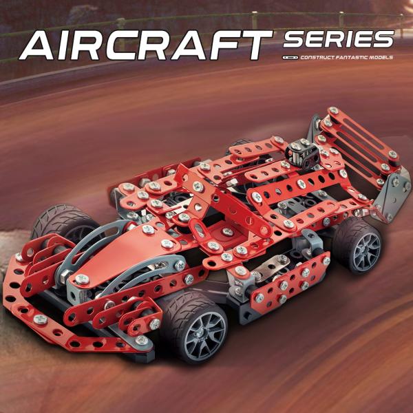 287-Piece High-Tech Metal F1 Racing Car Building Blocks - DIY Model