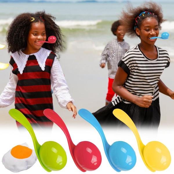 Eggs and Spoon Race Game Set: Fun and Exciting Sports Activity for Kids