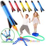 Kid Air Rocket Foot Pump Launcher: Fun Outdoor Sports Toy