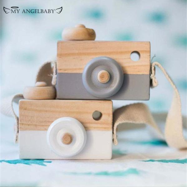 Camera Cute Nordic Hanging Wooden Camera Toys Kids 9.5*6*3cm