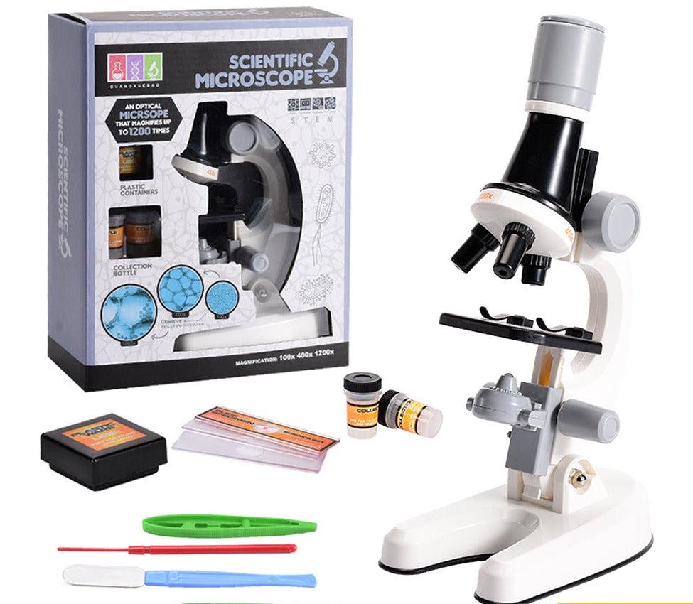 Young Scientists' Educational Microscope Kit - 1200x Zoom for Exploration