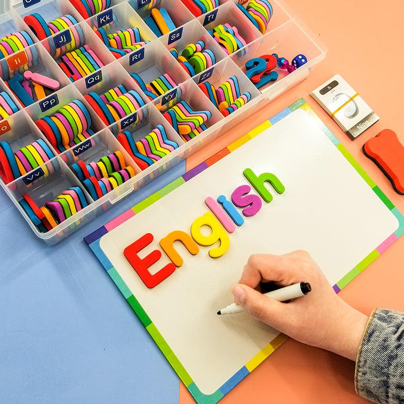 Magnetic Foam Letters Alphabet Set with Magnet Board for Kids