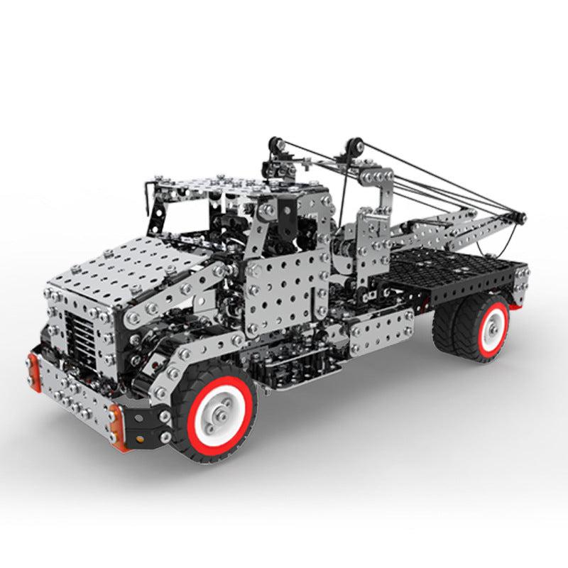 High Difficulty Metal Building Block City Rescue Vehicle Toy